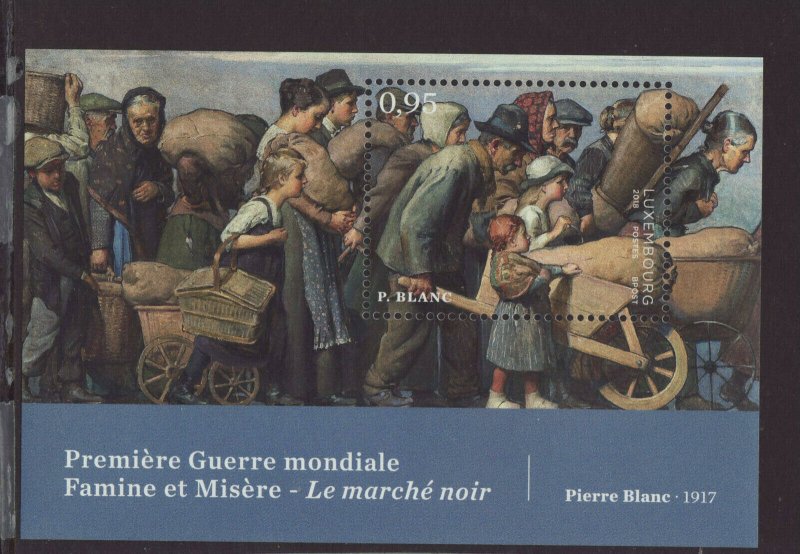 Luxembourg 2018 MNH - 100 years since the end of World War I  - m/sheet 