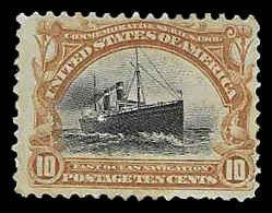 PCBstamps  US # 299 10c Fast Ocean Navigation, MH, (3)