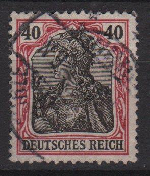 Germany 1902 - Scott  72  used - 40 pf, Germania