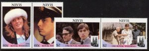 Nevis 498-9 Horiz MNH Prince Andrew, Sarah Ferguson Wedding