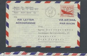 UC16d Used To West Germany W/Type Written Letter In German Neat & Clean