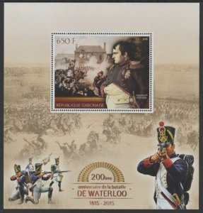 GABON - 2015 - Battle of Waterloo - Perf Min Sheet - MNH - Private Issue