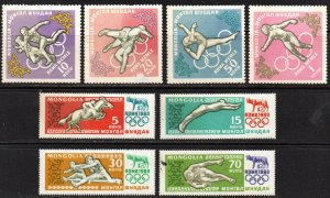 Mongolia Sc #203-210 Mint