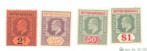 British Honduras #63/69  Single