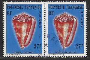 French Polynesia Scott # C139, used, pair