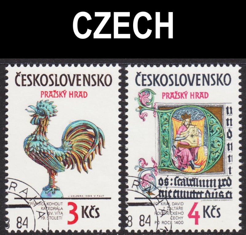 Czechoslovakia Scott 2518-19 complete set VF CTO.