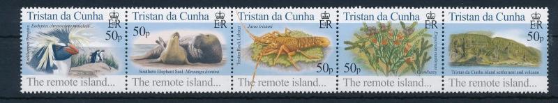 [34941] Tristan da Cunha 2005 Marine Life Seal Lobster Bird MNH