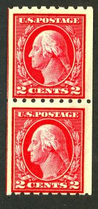 U.S. #391 MINT PAIR OG LH