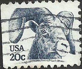 # 1949c USED TYPE 2 ROCKY MOUNTAIN BIGHORN