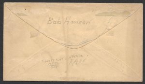 Doyle's_Stamps: California Moore's Flat Postal History #26A on Cover