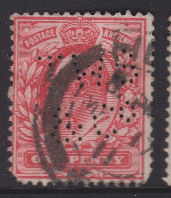 Great Britain Sc#128 Used - Perfin TWS & Co