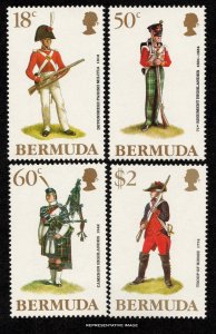 Bermuda Scott 547-550 Mint never hinged.