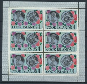 [I2264] Cook Is. 1978 Coins good sheet very fine MNH