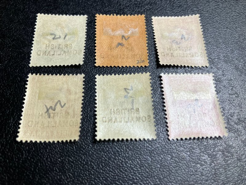 British Somaliland Scott 21-26 Mint