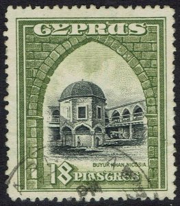 CYPRUS 1934 PICTORIAL 18PI USED