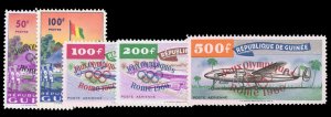 Guinee #201-202, C24-26 Cat$92.25, 1960 Olympics, complete set, never hinged