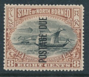 North Borneo 1897-99 SG D20 P 15  Sc J16 8 Cent Postage Due