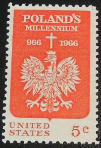 1966 5c Poland's Millennium Scott 1313 Mint NH