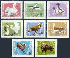 Romania 2047-2054, MNH. Michel 2724-2731. Protected birds, animals, 1968.