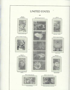 US LIGHTHOUSE HINGELESS PAGES 2000-04/2005-09 RED BINDER -NO DUST COVER GOLD USA