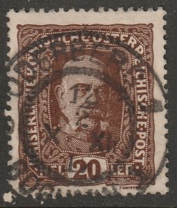 Austria 1916 Sc 151 used Oderberg 1/Bohumin CDS