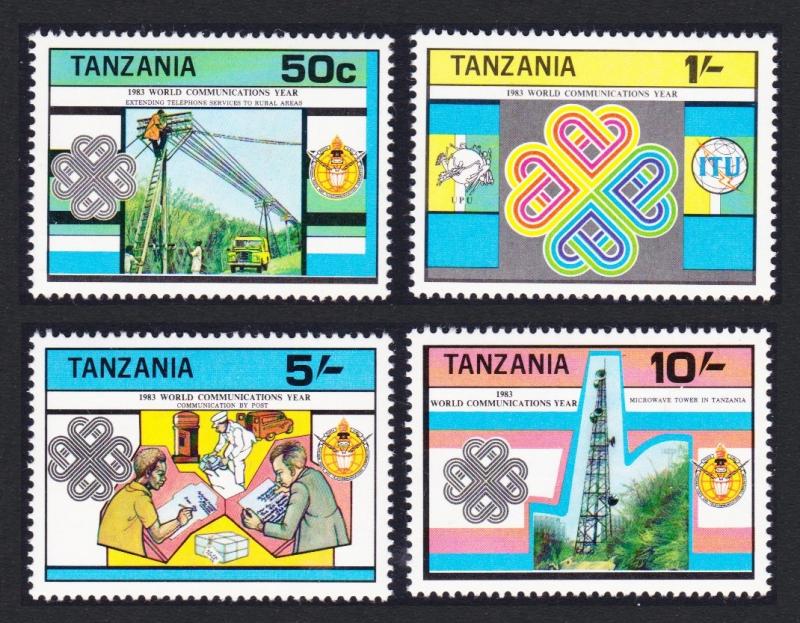 Tanzania World Communications Year 4v SG#385-388 SC#229-232