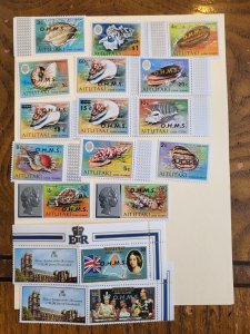 Stamps Aitutaki Scott #01-16 nh