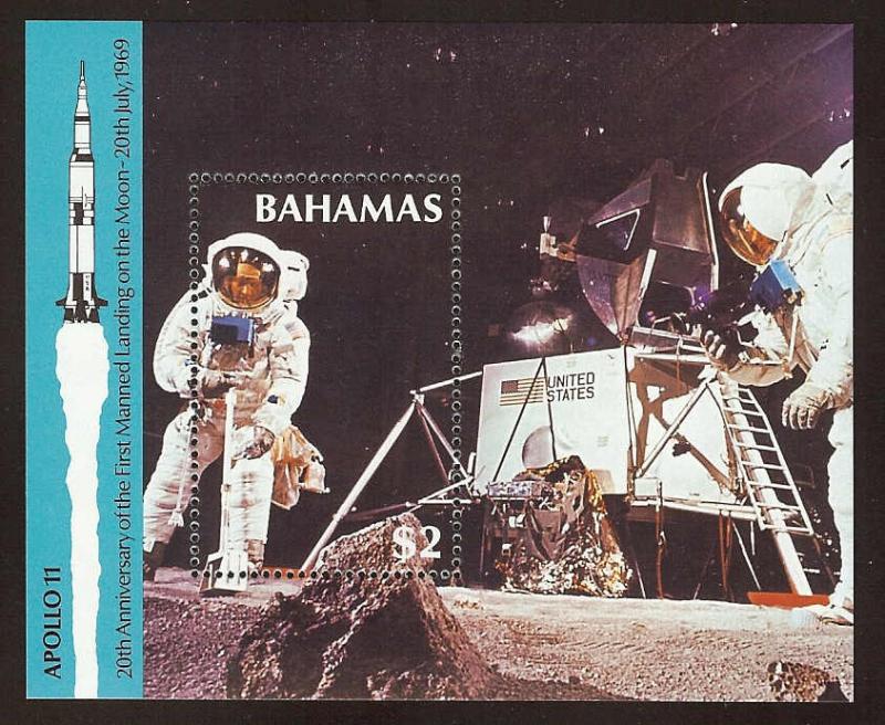 Bahamas Sc 678 MNH S.Sheet ( 1989 ) Space