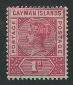 Cayman Islands - Scott 2 - QV Definitive -1900 - MH- Single 1d Stamp