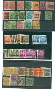 GERMANY EARLY ACCUMULATION...SOME MINT STAMPS...GOOD CANCELLATIONS
