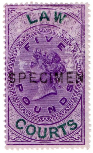 (I.B) QV Revenue : Law Courts (Scotland) £5 (1873) 