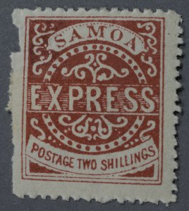 Samoa #7 FN Reprint OG PH HRM Type III Hinge Remnant Gum Fine About 3/4 Cover