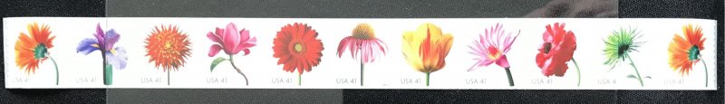 US MNH #4166-4175 (2-4175) Coil PNC11 Beautiful Blooms SCV $25.00