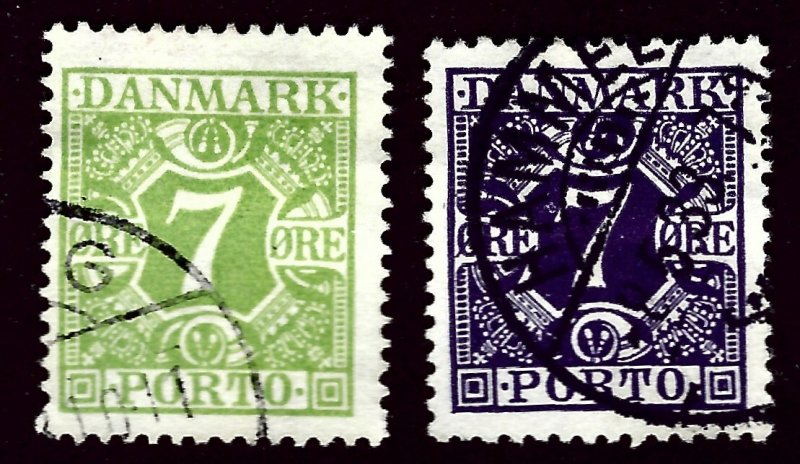 Denmark SC J13-J14 Used F-VF SCV$40.50...A World of Stamps!