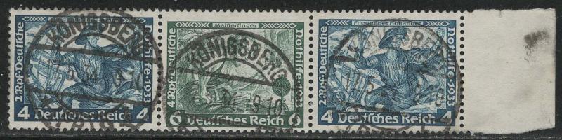 Germany Scott # B50 (2), B52, used, se-tenant, Mi # W50