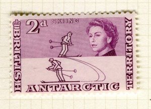 BRITISH ANTARCTIC; 1963 early QEII issue Mint hinged 2d. value