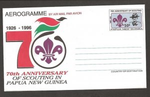 1996 Papua New Guinea Scouts aerogramme