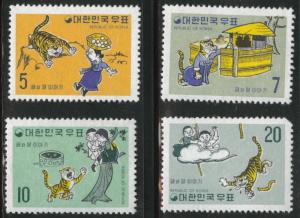 Korea Scott 672-675 MNH** Jan. 1 1970 Fable set