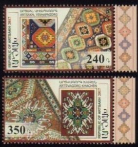 Armenia, Nagorno Karabakh  #142-143  Carpets Nagorno Karabakh  set OF 2