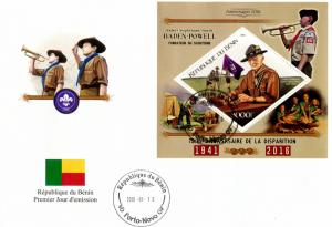 BENIN FDC BADEN POWELL SCOUTS 2016