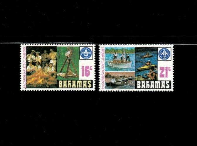 Bahamas 1977 - Marine Life - Set of 2 Stamps  - Scott #410-1 - MNH