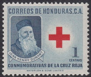 1959 HONDURAS/ RED CROSS/ DUTY TAX/ MEDICAL/ HENRI DUNANT (SCOTT# RA5) MNH VF