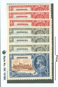 Bermuda #100-2 Mint (NH) Multiple