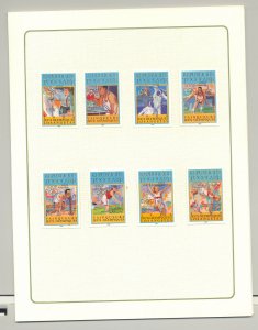 Togo #C494-C509 Olympics 8v & 8v S/S Imperf Chromalin Proofs in Folder