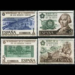 SPAIN 1976 - Scott# 1947-50 America Bicent. Set of 4 NH