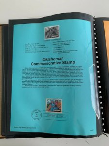 USPS Souvenir Page Scott 2722, 1993 Oklahoma stamps