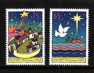 Nauru-Sc#419-20- id9- unused NH set-Christmas-1994-