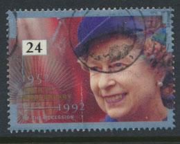 Great Britain SG 1606    Used  - Anniversary of Accession