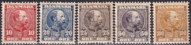 Denmark #65-9   F-VF Unused  CV $177.00  Z981