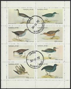 Nagaland: CTO (Used) Miniature Sheet of 8 Birds